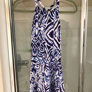 Multi-Colored blue and white dress